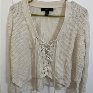 Lace up Sweater